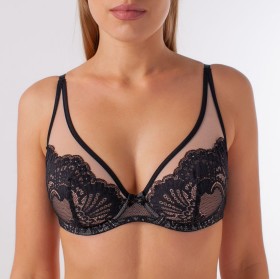 COQUETTE REVUE Бюстгальтер PROVOCATEUR 81094ч (Мягкая чашка на каркасах)